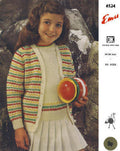Girls Twin Set Sweaters Knitting Pattern Sz 5-Adult