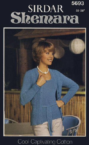 Twin Sweater Set Knitting Pattern 32-38