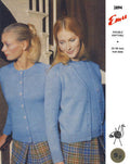 Raglan Twin Set Sweaters Knitting Pattern 32-46