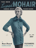 Looped Mohair Vintage Knitting Patterns Book
