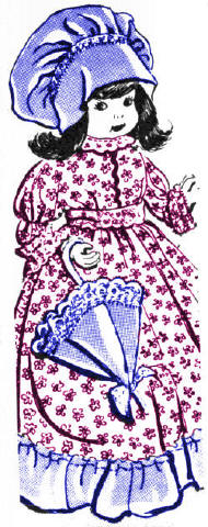 Victorian Doll & Clothes Sewing Pattern