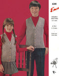 Sweater Vest Children Knitting Pattern Sz 5-Teen