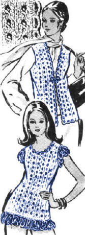 Lacy Vest and Tank Top Knitting Pattern Sz 10-16
