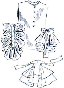 Vestee with 3 Jabots Sewing Pattern