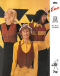 Waistcoat & Midriff Vest Knitting Pattern 32-40