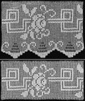 Vining Rose & Trellis Edging & Insertion Filet Crochet Pattern