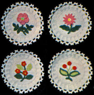 Floral Decorative Wall Plates Crochet Pattern