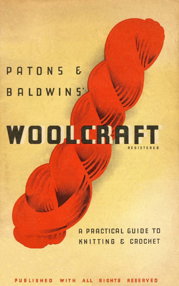 Woolcraft 1940s Knitting Crochet Vintage Patterns Book