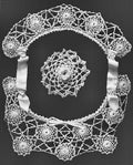 Rose Web Yoke or Collar Antique Crochet Pattern