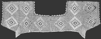 Spiderweb Design Yoke Vintage Crochet Pattern